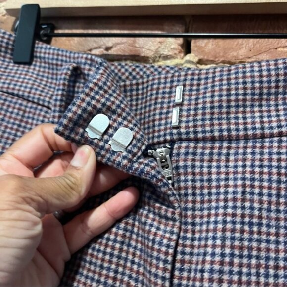 Aritzia Wilfred Wool Cashmere Blend Trousers Houndstooth Size 6 - Picture 6 of 8